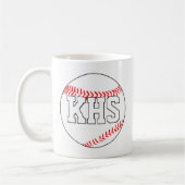 Baseball Coach, Player of Fan Custom Text Sports Koffiemok (Links)