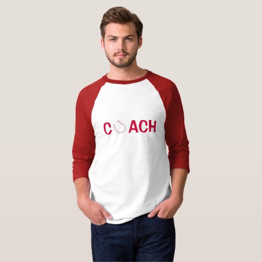 Baseball Coach-Shirten T-shirt (Voorkant volledig)
