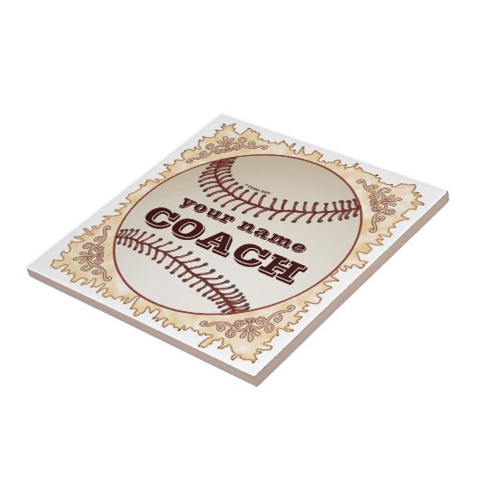 Baseball Coach Tegeltje (Zijkant)