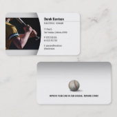 Baseball Coach | Trainer Visitekaartje (Voorkant / Achterkant)