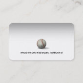 Baseball Coach | Trainer Visitekaartje (Achterkant)