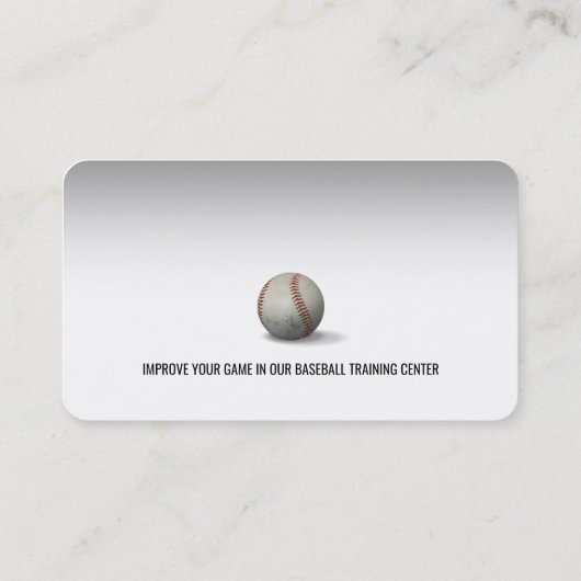 Baseball Coach | Trainer Visitekaartje (Achterkant)