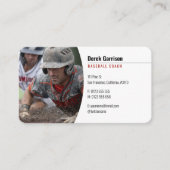 Baseball Coach | Trainer Visitekaartje (Voorkant)