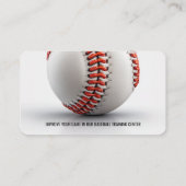 Baseball Coach | Trainer Visitekaartje (Achterkant)