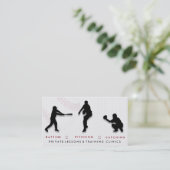 Baseball Coach Trainer Visitekaartje (Staand voorkant)