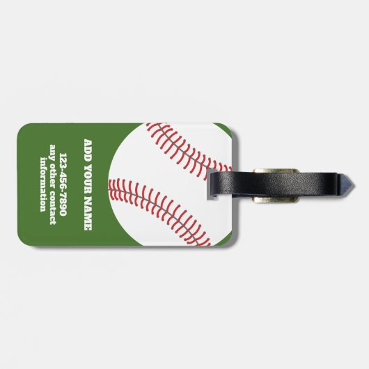 Baseball Coach - Vette moderne tekening Bagagelabel (Achterkant horizontaal)
