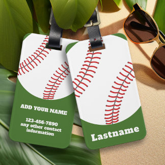 Baseball Coach - Vette moderne tekening Bagagelabel