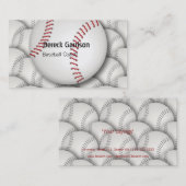 Baseball Coach Visitekaartje (Voorkant / Achterkant)