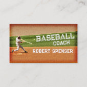 Baseball Coach-Visitekaartje Visitekaartje (Voorkant)