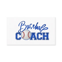 Baseball Coach-Visitekaartjes
