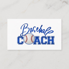 Baseball Coach-Visitekaartjes Visitekaartje