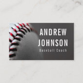 Baseball Coach Voeg Jouw naam Team Player Modern t Visitekaartje (Voorkant)