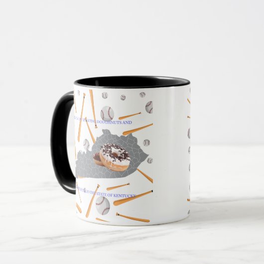 Baseball, coffee and donuts in Kentucky  Mok (Voorkant links)