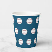 Baseball Coffee Birthday Bbq Party Cups Papieren Bekers (Achterkant)