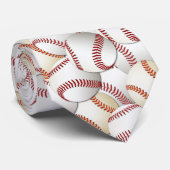 Baseball Collage Stropdas (Opgerold)