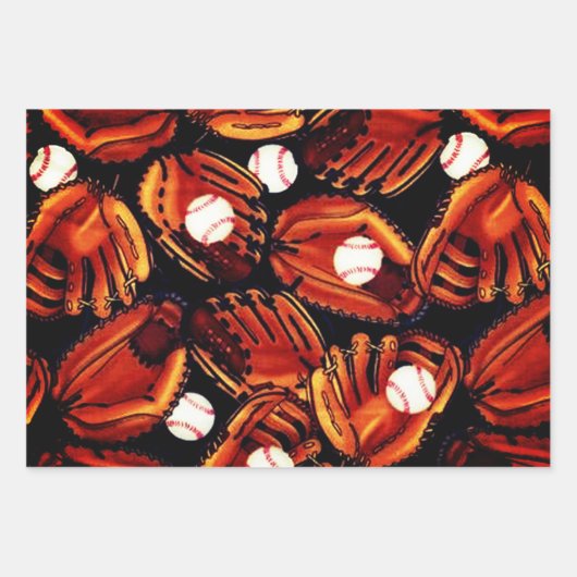 Baseball-Collectie Inpakpapier Vel (Voorkant 2)