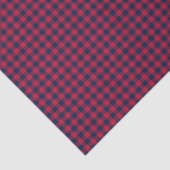 Baseball Coord. Gingham Tissue Wrap-Red-Blue Tissuepapier (Detail)