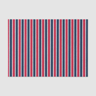 Baseball Coord Stripes RWB 01-WSSUE WRAPING PAPER Tissuepapier
