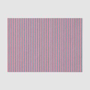 Baseball Coord Stripes RWB 07-WSSUE WRAPING PAPER Tissuepapier