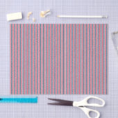 Baseball Coord Stripes RWB 07-WSSUE WRAPING PAPER Tissuepapier (Craft)