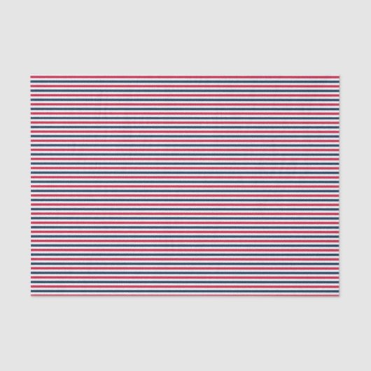 Baseball Coord Stripes RWB 09-WSSUE WRAPING PAPER Tissuepapier (Voorkant)