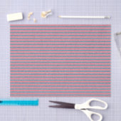 Baseball Coord Stripes RWB 09-WSSUE WRAPING PAPER Tissuepapier (Craft)