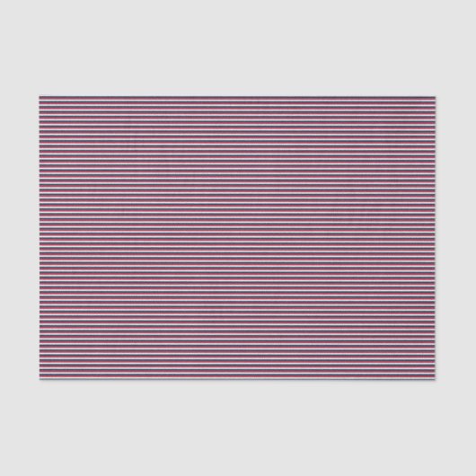 Baseball Coord Stripes RWB 17-WSSUE WRAPING PAPER Tissuepapier (Voorkant)