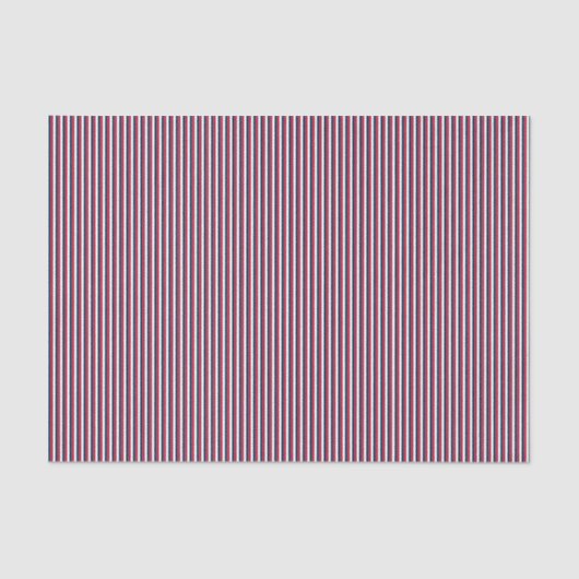 Baseball Coord Stripes RWB 18-WSSUE WRAPING PAPER Tissuepapier (Voorkant)