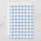 Baseball Coquette Baby shower Invitation Kaart (Achterkant)