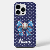 Baseball Coquette Ball American Flag iPhone Hoesje (Achterkant)