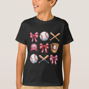 Baseball Coquette Bow Vrouwen Meisjes Cheer Mom Ma T-shirt