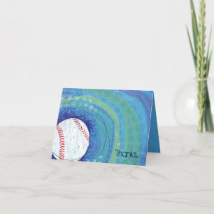 BASEBALL CRAZE Bar Bat Hartelijk dank Bedankkaart