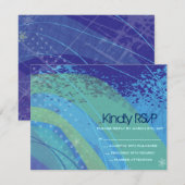 BASEBALL CRAZE Bat Mitzvah RSVP-kaart RSVP Kaartje (Voorkant / Achterkant)