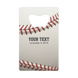 Baseball Creditkaart Flessenopener