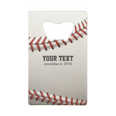 Baseball Creditkaart Flessenopener (Achterkant)