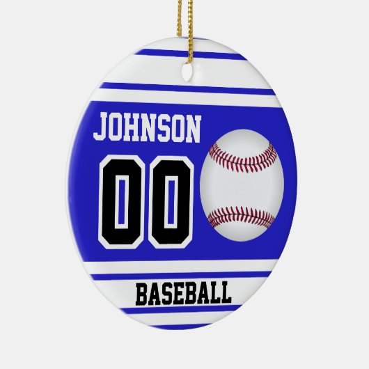 Baseball | Creëer uw eigen Keramisch Ornament (Rechts)