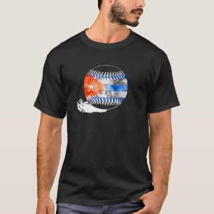 Baseball Cuba Flag Cubaanse Pride T-shirt