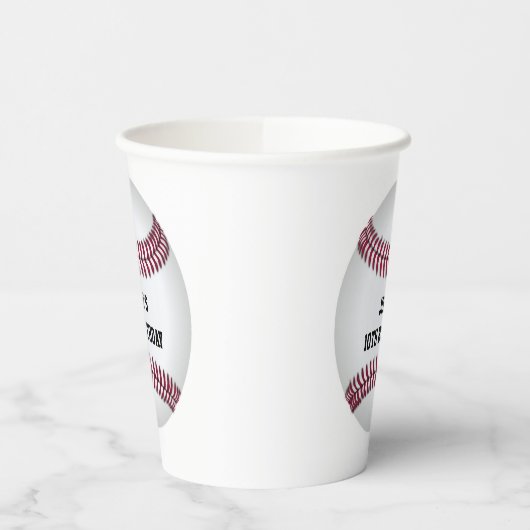 Baseball Custom Birthday Papieren Bekers (Links)