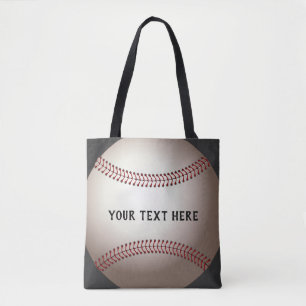 Baseball Custom canvas tas Voeg uw eigen tekst toe