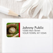 Baseball Custom Color Strip Adreslabel Etiket (Insitu)