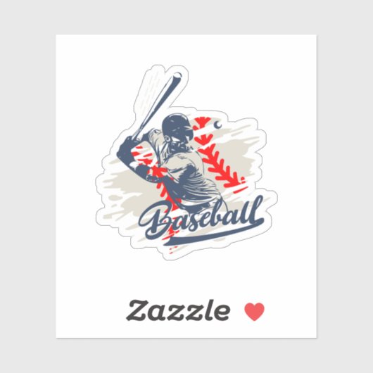  Baseball Custom-Cut Sticker (Vel)