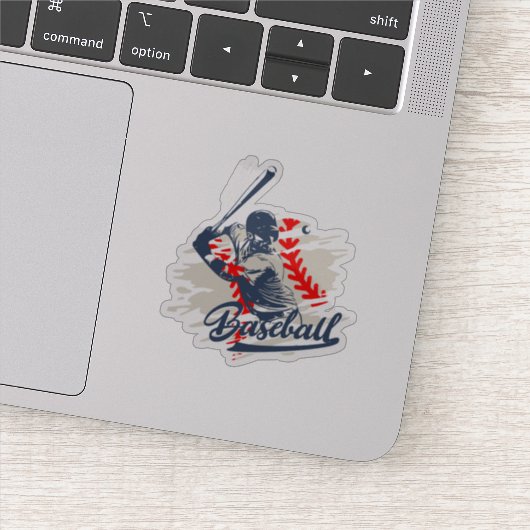 Baseball Custom-Cut Sticker (Detail)