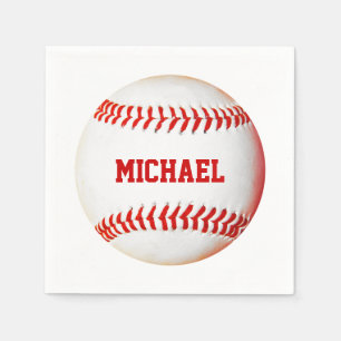 Baseball Custom Napkins Servetten