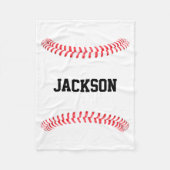 Baseball Custom Player of Team Name of Text Sports Fleece Deken (Voorkant)