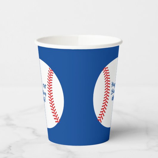 Baseball Cute Sports Kind Birthday Party Papieren Bekers (Links)