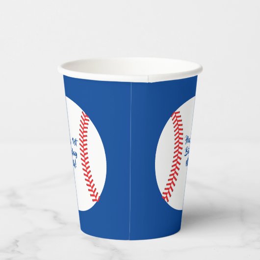 Baseball Cute Sports Kind Birthday Party Papieren Bekers (Rechts)