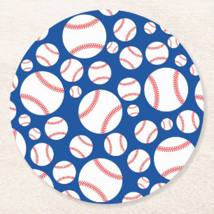 Baseball Cute Sports Kind Birthday Party Ronde Kartonnen Onderzetter