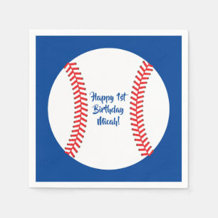 Baseball Cute Sports Kind Birthday Party Servet