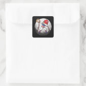 Baseball Dabbing Boy USA Jersey Vierkante Sticker (Tas)