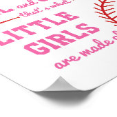 Baseball dacht wat meisjes zijn poster (Hoek)